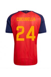 Espanja Marc Cucurella #24 Jalkapallovaatteet Kotipaita MM-kisat 2026 Lyhythihainen